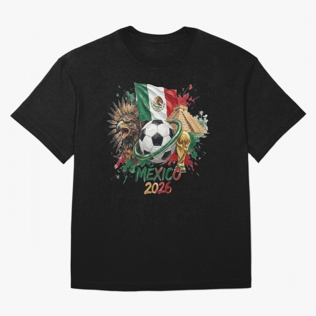 Mexico World Cup 2026 Oversized T-Shirt Feel the Heartbeat of the FIFA World Cup 2026 Journey through Messi Highlights, Germany Pride, Championship Spirit, Famous Goals, Roaring Crowds and International Football Unity; Ideal for Football Dads,
