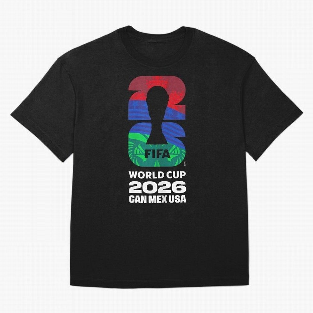 World Cup26 Host Country Logo Flags Oversized T-Shirt Keep the Match Day Mood of the FIFA World Cup 2026 Journey through Mbappe Highlights, England Pride, Stadium Memories, Football Loyalty, International Chants and Championship Tradition; Made for