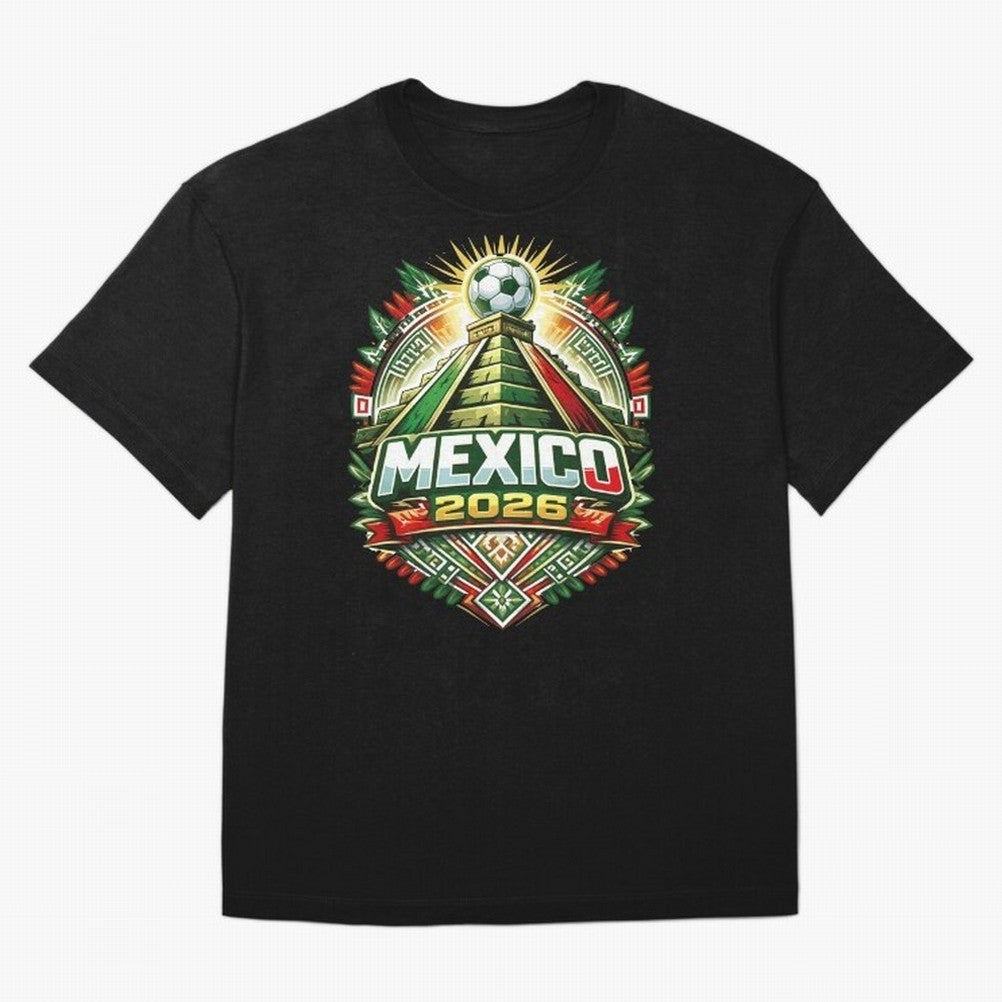 Mexico Soccer 2026 Art Oversized T-Shirt Support FIFA World Cup 2026 Spirit, with Germany, CR7, Goal Celebration Energy, Supporter Heritage, Football Icons and Worldwide Tournament Joy; Ideal for Passionate Fans Who Love Underdog Stories, Superstar
