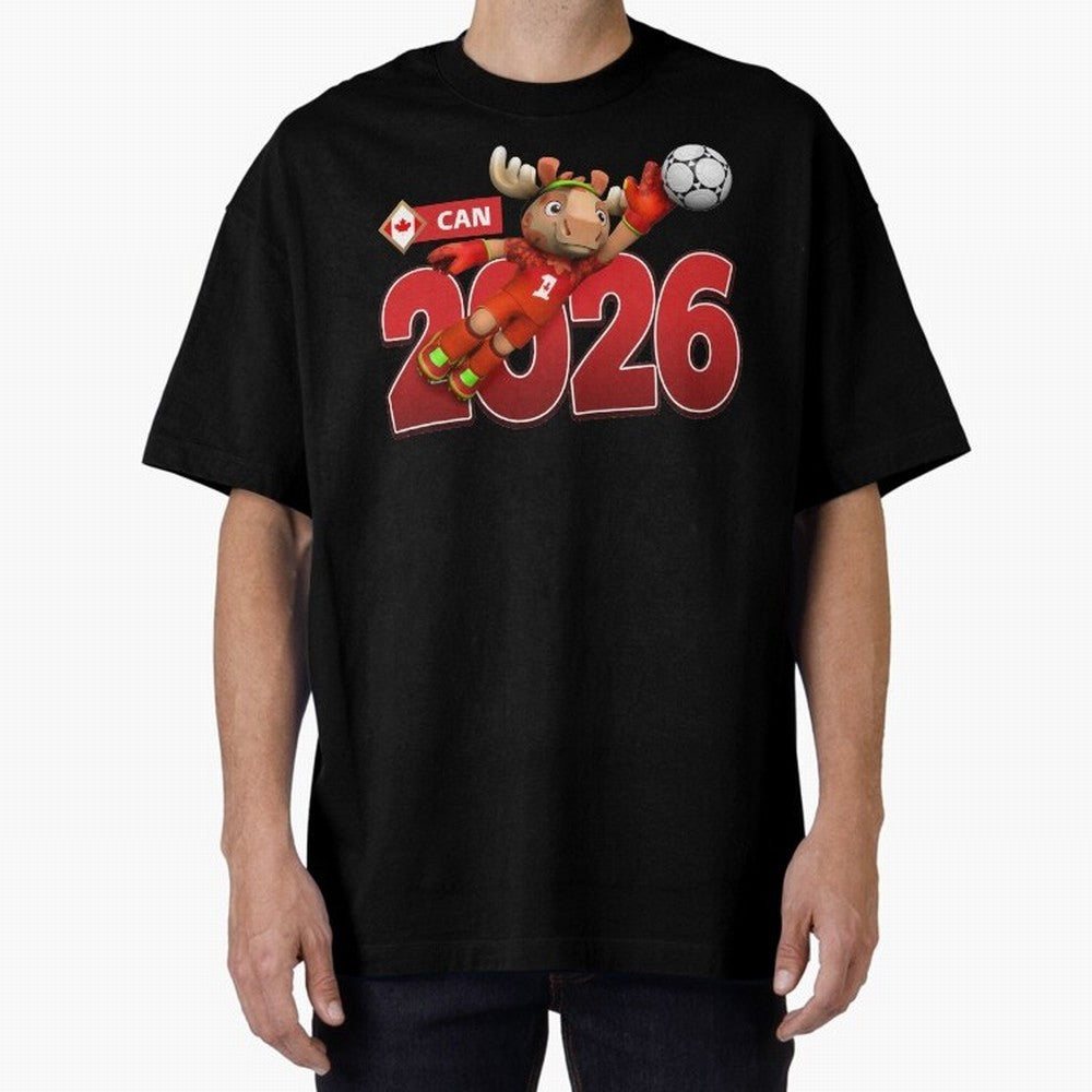 2026 World Cup Canada Oversized T-Shirt Carry the Colors and Pride of Global Football Passion for FIFA World Cup 2026 Group Stage, with Messi, Neymar and Mbappe, England and Germany, Classic Soccer Heritage, Championship Pressure, Fan Loyalty and