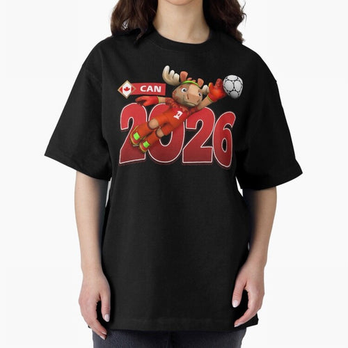 2026 World Cup Canada Oversized T-Shirt Carry the Colors and Pride of Global Football Passion for FIFA World Cup 2026 Group Stage, with Messi, Neymar and Mbappe, England and Germany, Classic Soccer Heritage, Championship Pressure, Fan Loyalty and