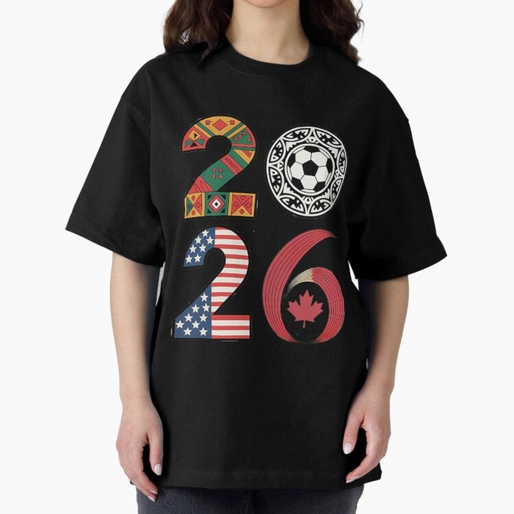 2026 Football Countries Design Usa Canada Mexico Inspired Oversized T-Shirt Feel Global Football Passion for FIFA World Cup 2026, Connected to Neymar, Haaland and Cristiano Ronaldo, England, Game Day Rituals, Football Legends, Country Pride and the
