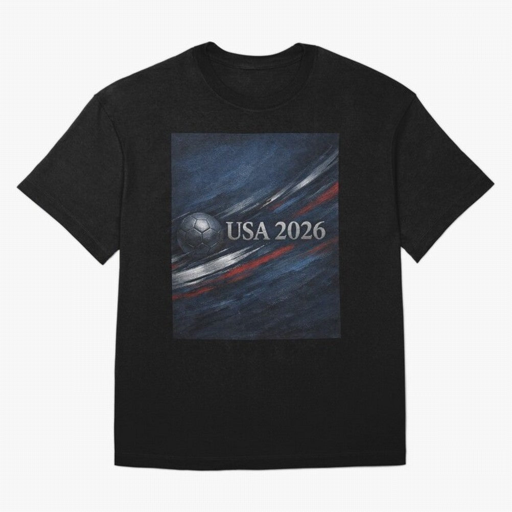 USA 2026 Soccer Design Inspired Oversized T-Shirt Bring International Match Energy to FIFA World Cup 2026 for Fans of Neymar, Haaland and Cristiano Ronaldo and France, Bringing Match Day Excitement, Supporter Culture, Golden Goals and Global