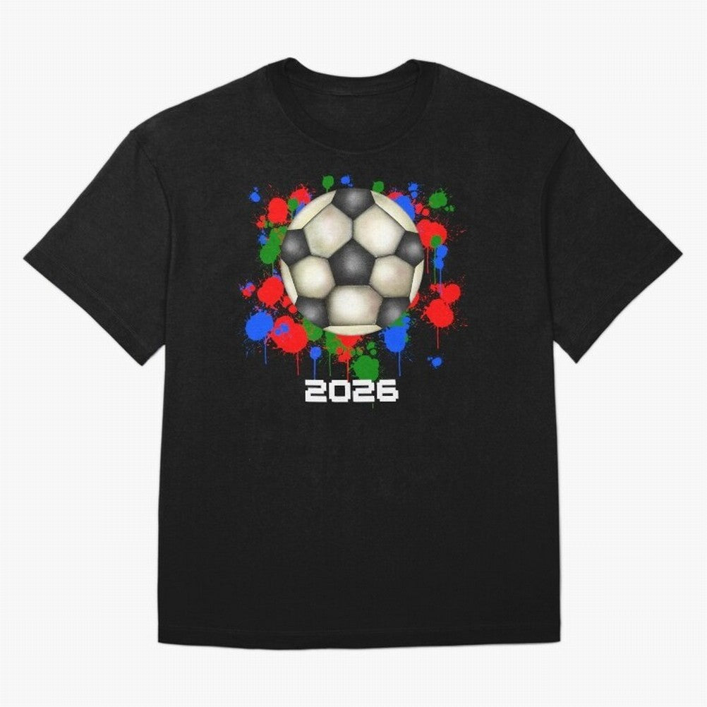 Football 2026 Oversized T-Shirt Experience the Global Stage of FIFA World Cup 2026 for Fans of Mbappe and Neymar and Argentina, France and Brazil, Bringing Football History, Final Match Energy, Crowd Noise and Once in a Lifetime Moments; Perfect