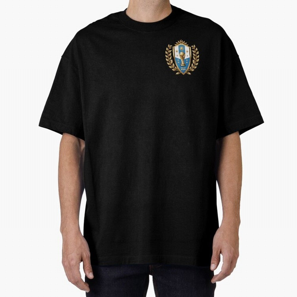 Argentina World Cup 2026 Oversized T-Shirt Celebrate Football Dreams Across FIFA World Cup 2026 USA Canada Mexico for Fans of Mbappe and Neymar and Argentina and Brazil, Bringing Football Passion, Legendary Performances, Festival Vibes and