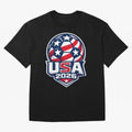 USA 2026 World Cup T-Shirt - Star Spangled Soccer Design - American Host Fan Tee Oversized T-Shirt Celebrate Fan Favorites in FIFA World Cup 2026 USA Canada Mexico Built around Cristiano Ronaldo, Argentina, France and Brazil Energy, Worldwide Fan