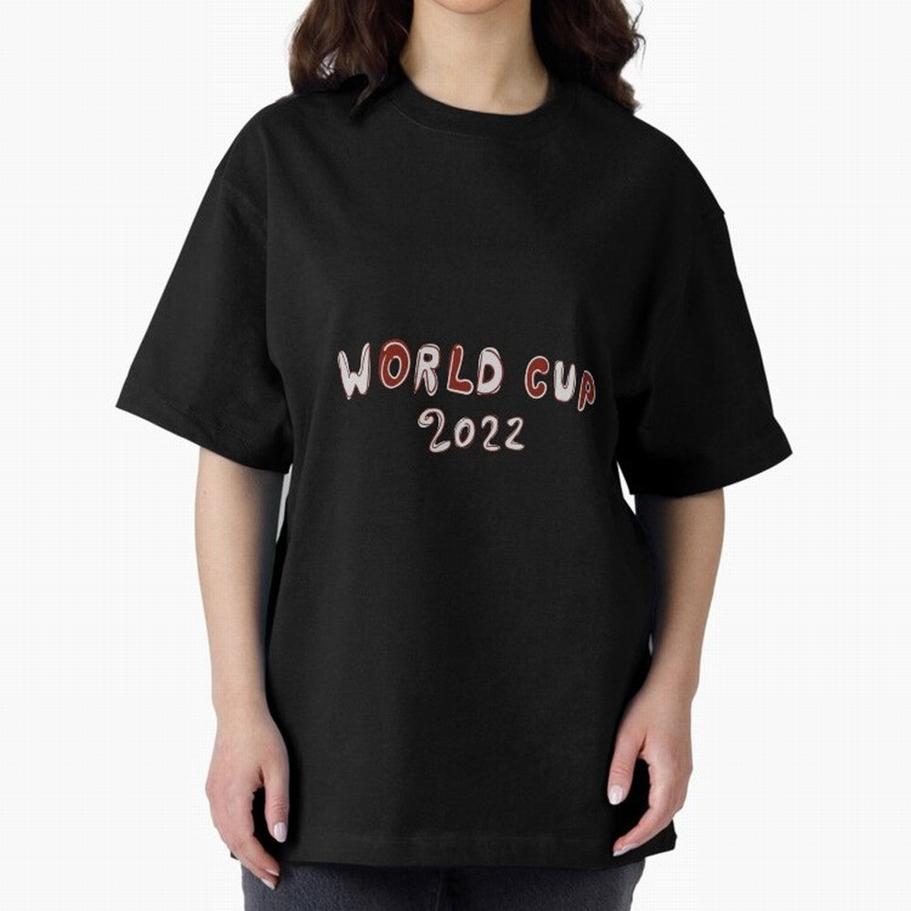 2022 World Cup funny shirt Qatar World Cup Soccer 2022 Oversized T-Shirt Support Your Favorite Stars during FIFA World Cup 2026 Spirit, Filled with Argentina, France and Brazil, Neymar, Haaland and Cristiano Ronaldo, Tournament Hype, Historic