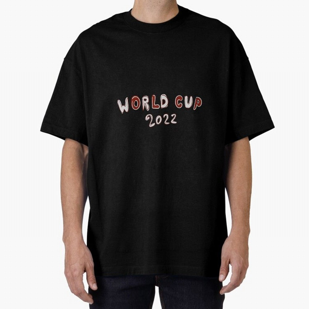 2022 World Cup funny shirt Qatar World Cup Soccer 2022 Oversized T-Shirt Support Your Favorite Stars during FIFA World Cup 2026 Spirit, Filled with Argentina, France and Brazil, Neymar, Haaland and Cristiano Ronaldo, Tournament Hype, Historic