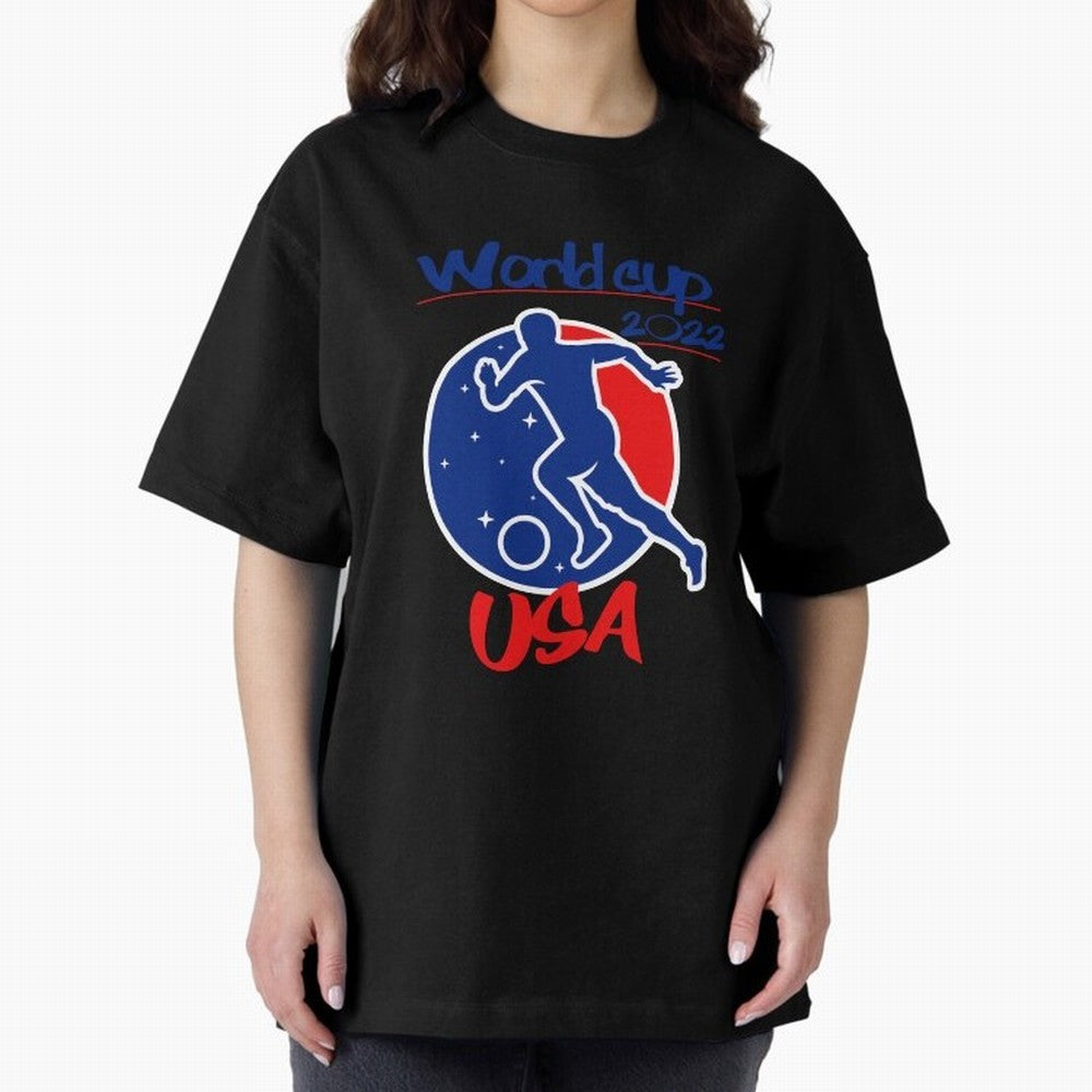 USA World Cup 2022 Oversized T-Shirt Feel the Heartbeat of the FIFA World Cup 2026 Group Stage Journey through Neymar, Haaland and Cristiano Ronaldo Highlights, Portugal Pride, Supporter Pride, Iconic Celebrations, Legendary Names and Global Match