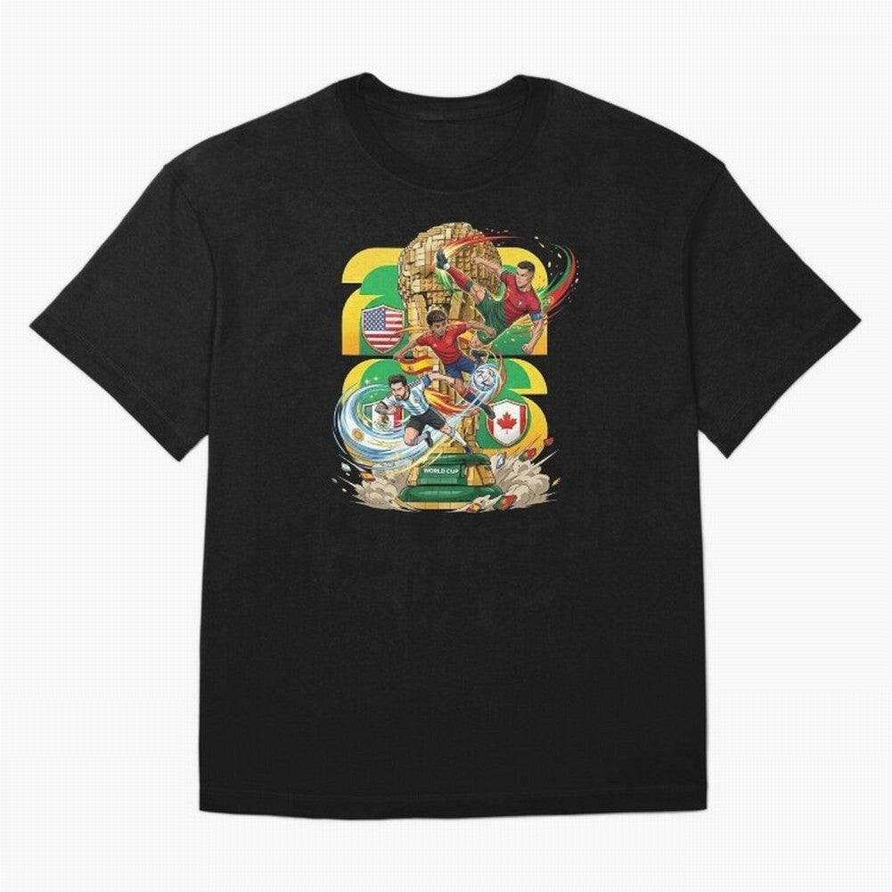 World Cup Teams 2026 Oversized T-Shirt Make Every Match About FIFA World Cup 2026 USA Canada Mexico Made for Mbappe and Neymar, England and Germany Energy, Fan Favorite Moments, National Team Passion, Big Match Drama and Soccer History; Great for