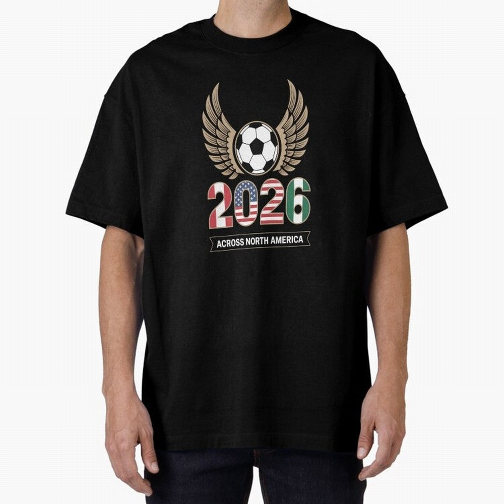 USA Mexi Cana Player 2026 Boys Kids Men Women Teen USA 2026 Oversized T-Shirt Honor the FIFA World Cup 2026 USA Canada Mexico Journey through Neymar, Haaland and Cristiano Ronaldo Highlights, France Pride, Global Supporter Spirit, Legendary Goals,