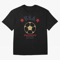 USA Soccer Fan 2026 Jersey Style Design Oversized T-Shirt Feel the Trophy Chase of FIFA World Cup 2026 Spirit, Featuring England, France and Netherlands, Cristiano Ronaldo, Haaland and CR7, Sports Nostalgia, International Competition, Famous