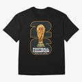 2026 Soccer Tournament Graphic - Football Champion Art Oversized T-Shirt Bring Supporter Culture to Match Day Hype around FIFA World Cup 2026 Group Stage, Cristiano Ronaldo, Brazil, Portugal and Argentina, Fan Favorite Moments, National Team