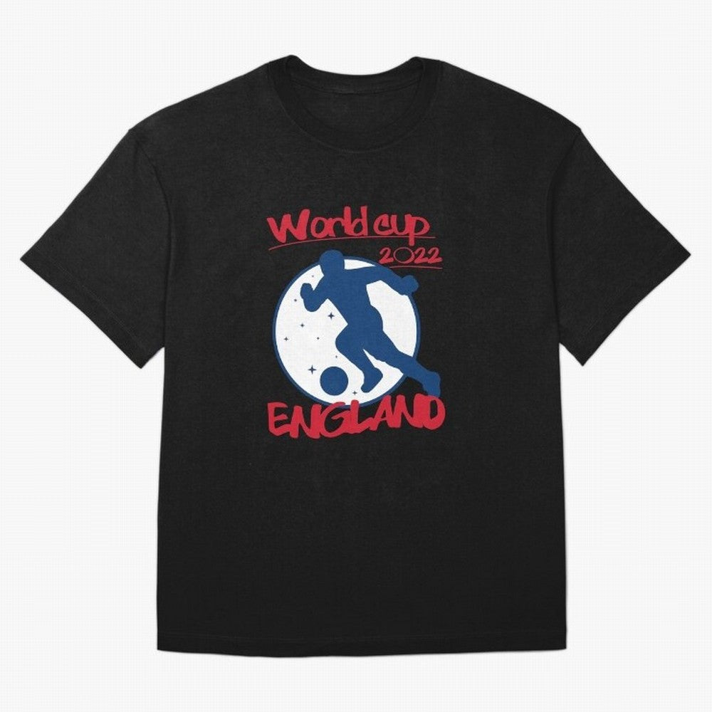 England World Cup 2022 Oversized T-Shirt Join Supporters Worldwide for FIFA World Cup 2026 USA Canada Mexico Connected to Cristiano Ronaldo, Spain and Netherlands Energy, Football Festival Excitement, Trophy Ambitions, Country Rivalries and Star