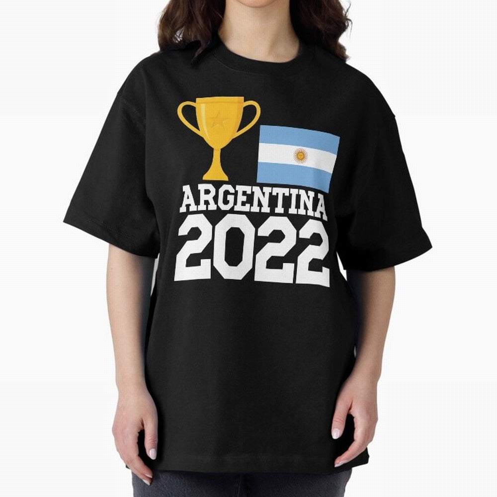 Argentina World Cup Soccer Football 2022, Argentina Soccer Jersey Argentinian Football, Argentina, Argentinian, Qatar World Cup 2022 Oversized T-Shirt Celebrate Fan Favorites in Global Football Passion for FIFA World Cup 2026 Group Stage, Inspired