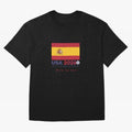 Usa 2026 World Cup Americas Football. Oversized T-Shirt Celebrate National Team Dreams in FIFA World Cup 2026 USA Canada Mexico Spirit, Featuring England, Messi, Championship Spirit, Famous Goals, Roaring Crowds and International Football Unity;
