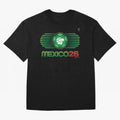 Mexico 26 World Cup Retro Logo. Autographed Oversized T-Shirt Bring Champion Energy into Match Day Hype around FIFA World Cup 2026, Messi, Spain, Vintage Soccer Flavor, Modern Football Stars, National Flags and Final Night Emotion; Ideal for