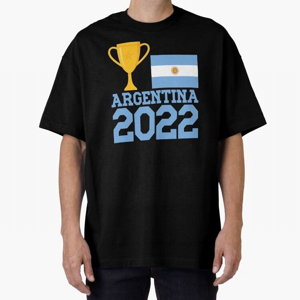 Argentina World Cup Soccer Football 2022, Argentina Soccer Jersey Argentinian Football, Argentina, Argentinian, Qatar World Cup 2022 Oversized T-Shirt Show Support during FIFA World Cup 2026 Spirit, Filled with Portugal, Messi, Football Passion,