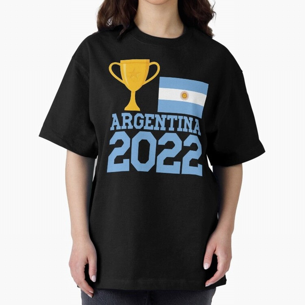 Argentina World Cup Soccer Football 2022, Argentina Soccer Jersey Argentinian Football, Argentina, Argentinian, Qatar World Cup 2022 Oversized T-Shirt Show Support during FIFA World Cup 2026 Spirit, Filled with Portugal, Messi, Football Passion,