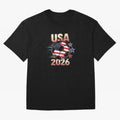 USA Soccer with Red White Blue Stars 2026 Cup T-Shirt_83834283 Oversized T-Shirt Follow the Final Road of FIFA World Cup 2026 USA Canada Mexico Built around Neymar, France Energy, Retro Football Energy, Iconic Rivalries, Trophy Chase Drama and