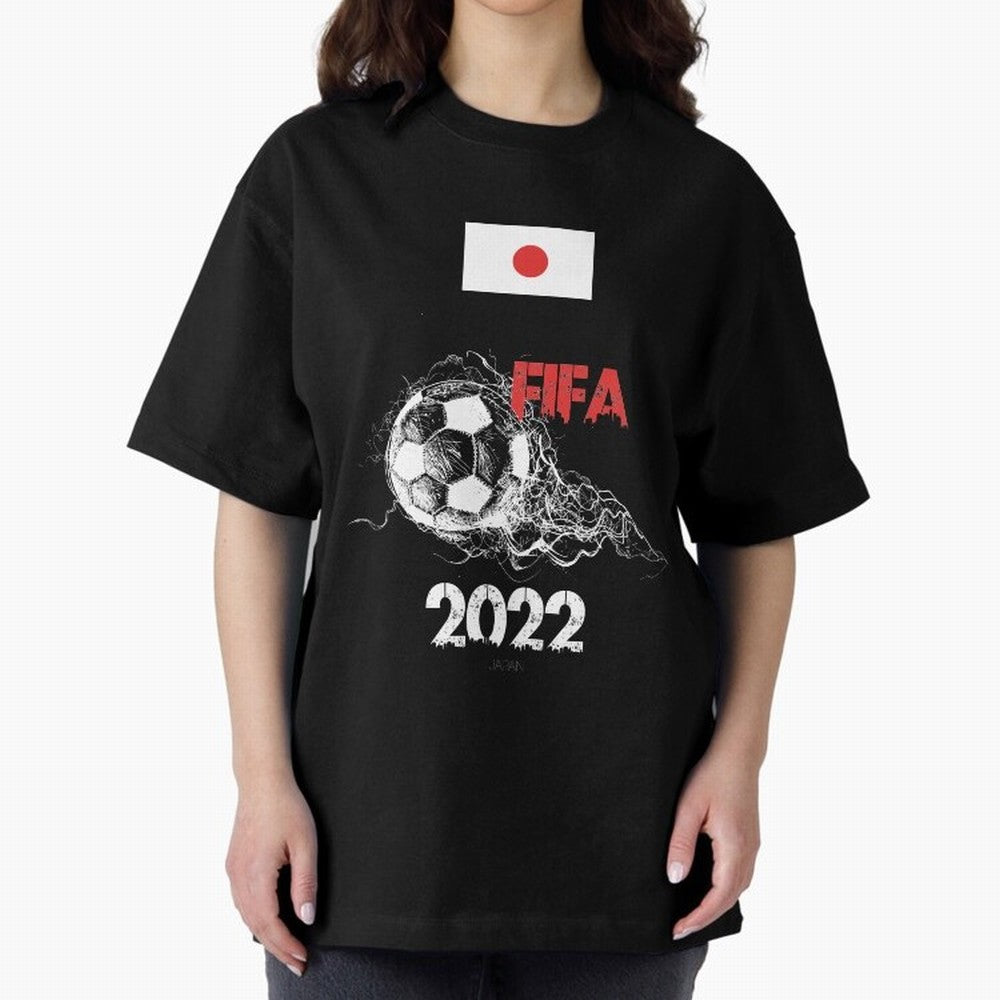 World Cup Qatar 2022 Japan Oversized T-Shirt Bring Bold Fan Energy to the FIFA World Cup 2026 Group Stage Journey through Neymar, Haaland and Cristiano Ronaldo Highlights, Argentina and Brazil Pride, Stadium Memories, Football Loyalty,