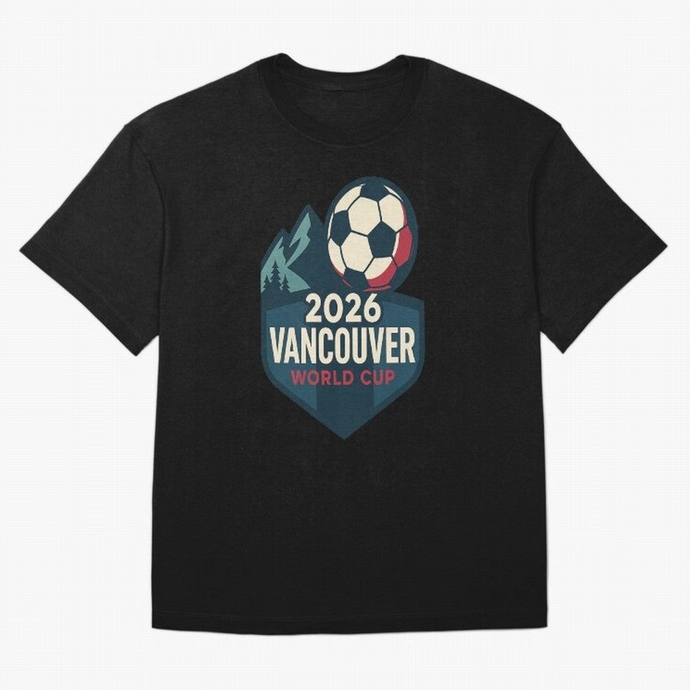 2026 Vancouver World Cup Design Oversized T-Shirt Honor FIFA World Cup 2026 for Fans of Messi, Neymar and Mbappe and Netherlands, Bringing Football Passion, Legendary Performances, Festival Vibes and Supporter Community; Made for Collectors Who