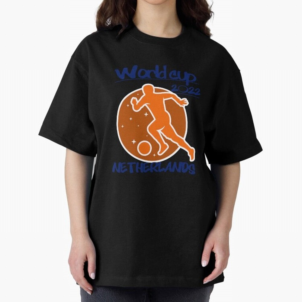 Netherlands World Cup 2022 Oversized T-Shirt Show Your Tournament Heart for FIFA World Cup 2026 Group Stage for Fans of Neymar, Haaland and Cristiano Ronaldo and Spain, Bringing Game Day Rituals, Football Legends, Country Pride and the Road to the