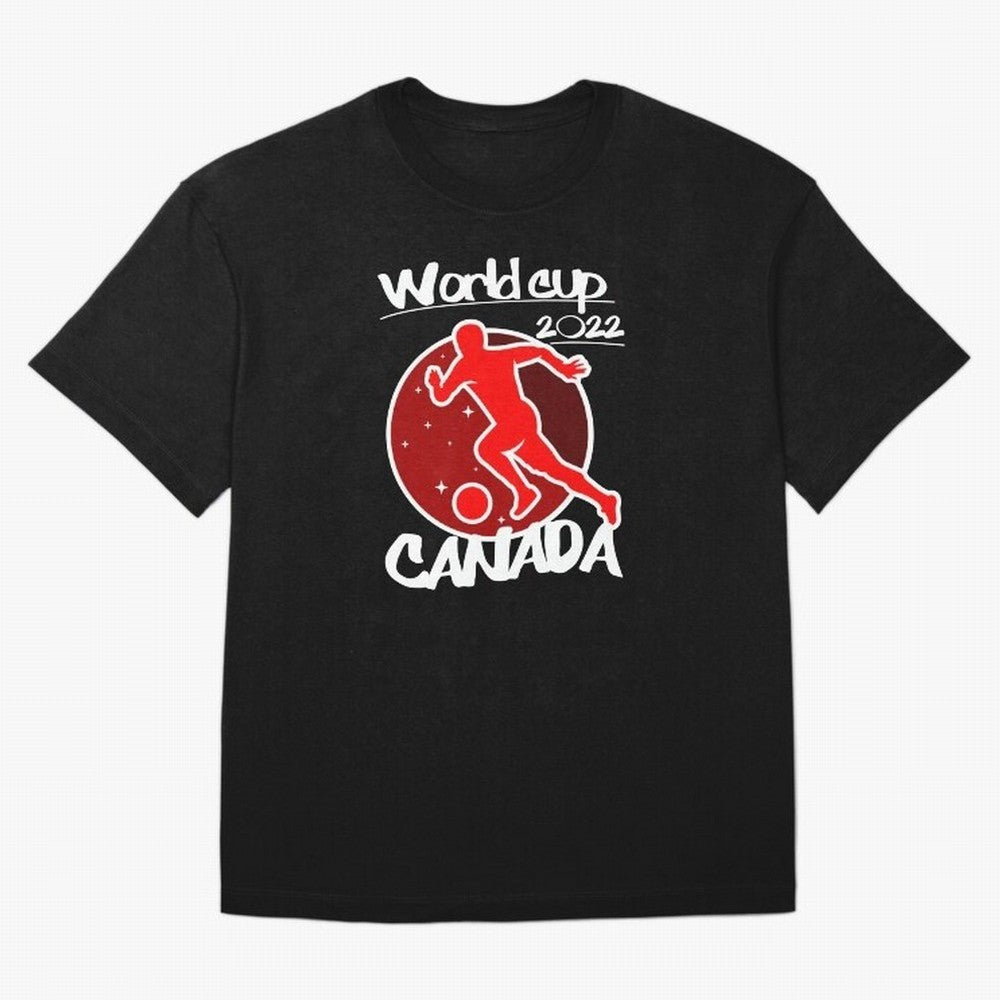 Canada World Cup 2022 Oversized T-Shirt Feel the Trophy Chase of Global Football Passion for FIFA World Cup 2026 USA Canada Mexico, Capturing Haaland, Portugal, Spain and Germany, Match Day Excitement, Supporter Culture, Golden Goals and Global