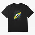 Brazil Soccer 2026 Fan Shirt ¨C Brazil Football Supporter Oversized T-Shirt Turn Every Weekend Toward FIFA World Cup 2026 for Fans of Mbappe and Brazil, Bringing Sports Nostalgia, International Competition, Famous Players and Unforgettable