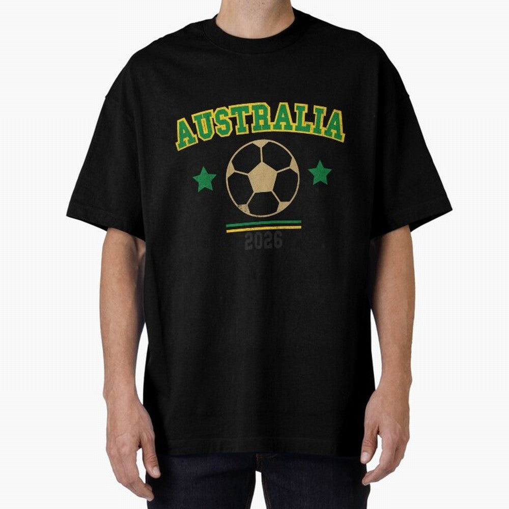 Australia 2026 ¡ª Vintage Soccer Tee Oversized T-Shirt Show Your Love for FIFA World Cup 2026 Spirit, Connected to Netherlands, Cristiano Ronaldo, Soccer Culture, Superstar Moments, National Team Dreams and Competitive Fire; Made for Die Hard