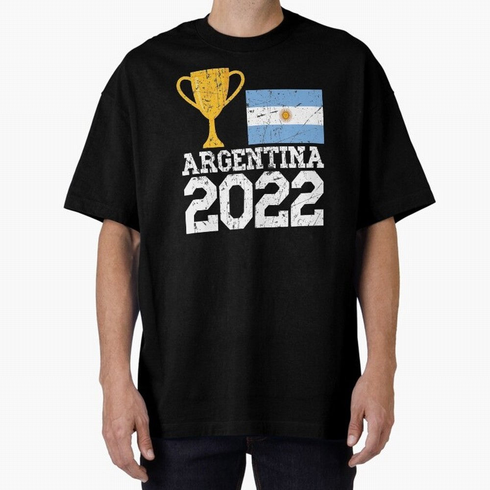 Argentina World Cup Soccer Football 2022, Argentina Soccer Jersey Argentinian Football, Argentina, Argentinian, Qatar World Cup 2022 Oversized T-Shirt Celebrate Fan Culture around the FIFA World Cup 2026 USA Canada Mexico Journey through CR7