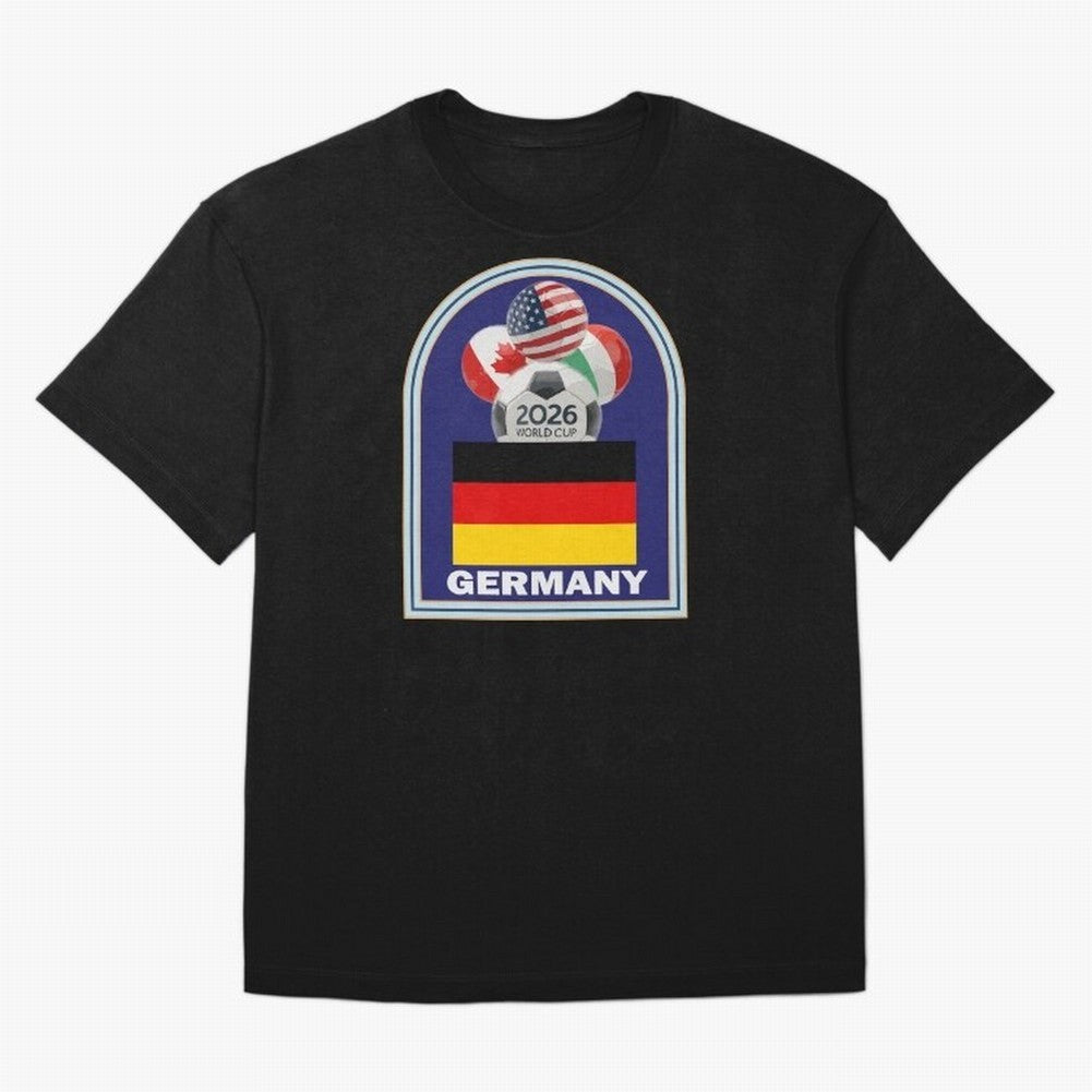 Germany 2026 Soccer T-shirt Oversized T-Shirt Celebrate Football Heritage in FIFA World Cup 2026 for Fans of Messi, Neymar and Mbappe and Portugal, Spain and Germany, Bringing Stadium Chants, National Pride, Trophy Dreams and Unforgettable Football