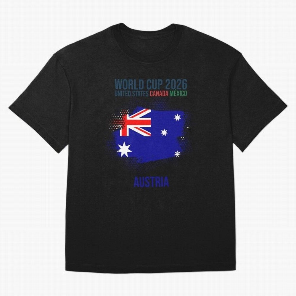 AUSTRIA WORLD CUP 2026 Oversized T-Shirt Support Your Favorite Stars during FIFA World Cup 2026 with Cristiano Ronaldo, Haaland and CR7, Argentina Energy, Champion Mindset, Group Stage Buzz, Knockout Tension and Passionate Fan Culture; Ideal for