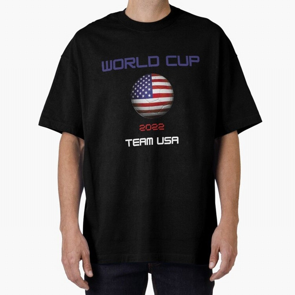 World cup 2022 Team USA Oversized T-Shirt Honor the Football Icons of FIFA World Cup 2026 Group Stage Featuring CR7, England Energy, Soccer Culture, Superstar Moments, National Team Dreams and Competitive Fire; Perfect for People Who Love