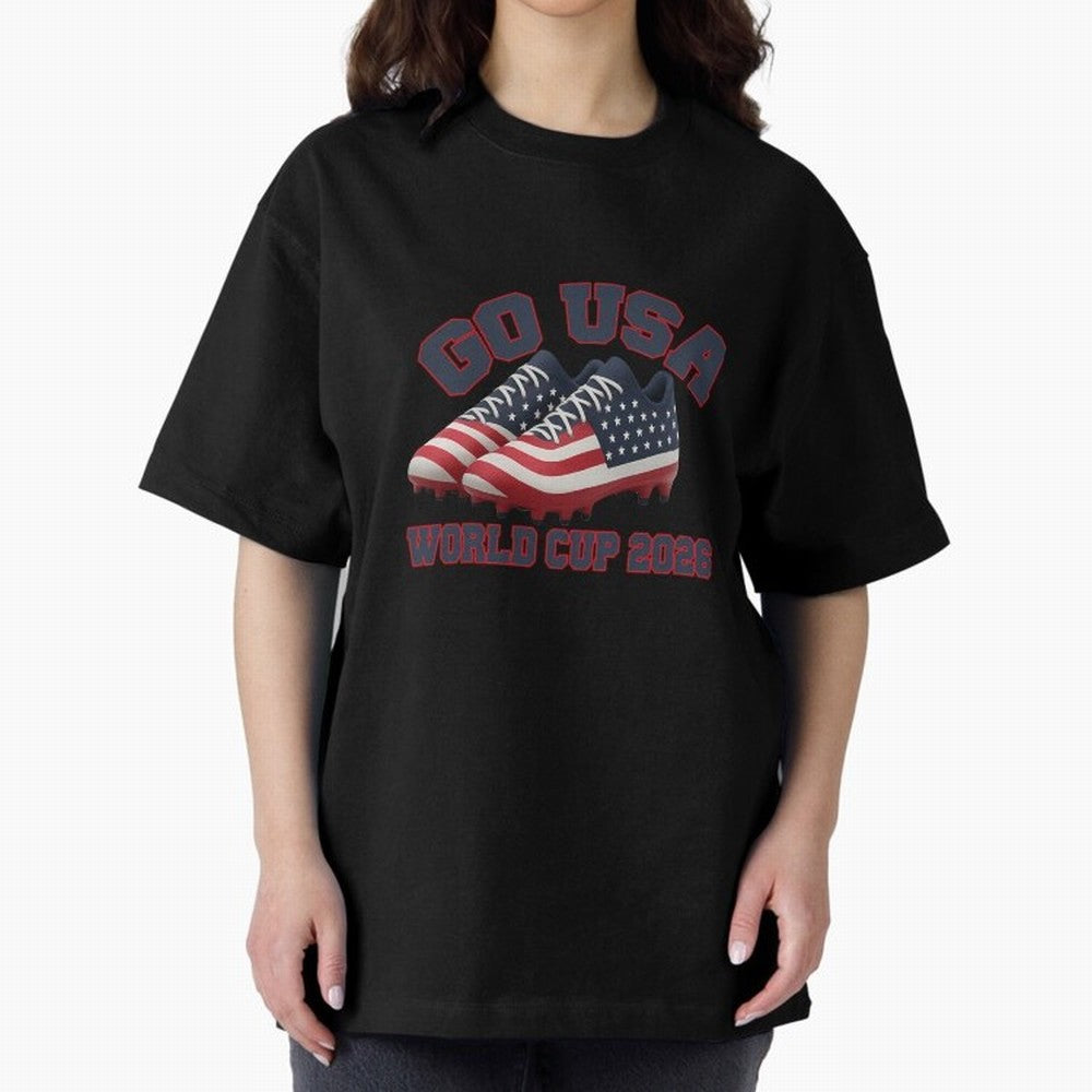 Go Usa. Usa 2026 World Cup 2026 World Cup Soccer Usa Soccer Usa Men Oversized T-Shirt Celebrate Rivalries and Pride in Global Football Passion for FIFA World Cup 2026, Filled with Messi, CR7 and Mbappe, England, France and Netherlands, Tournament