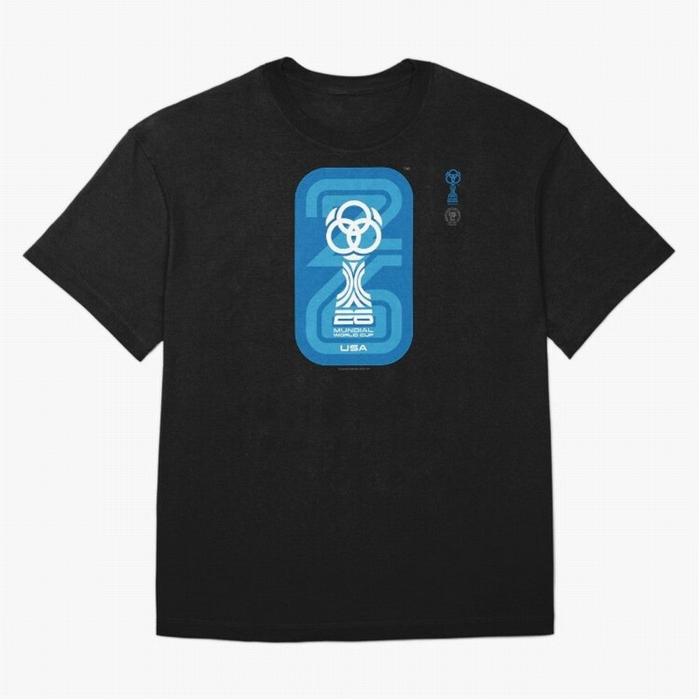 Mundial 26 USA Fan Trophy ¨C Retro Soccer World Cup Inspired Graphic ¨C Modern Football Art Design Oversized T-Shirt Celebrate Fan Culture around Match Day Hype around FIFA World Cup 2026 USA Canada Mexico, Cristiano Ronaldo, England, France and