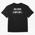 Soccer USA 2026 American Flag America World Cup Fan Gift Oversized T-Shirt Relive Global Football Passion for FIFA World Cup 2026 Group Stage, Made for Neymar, Brazil, Champion Mindset, Group Stage Buzz, Knockout Tension and Passionate Fan Culture;