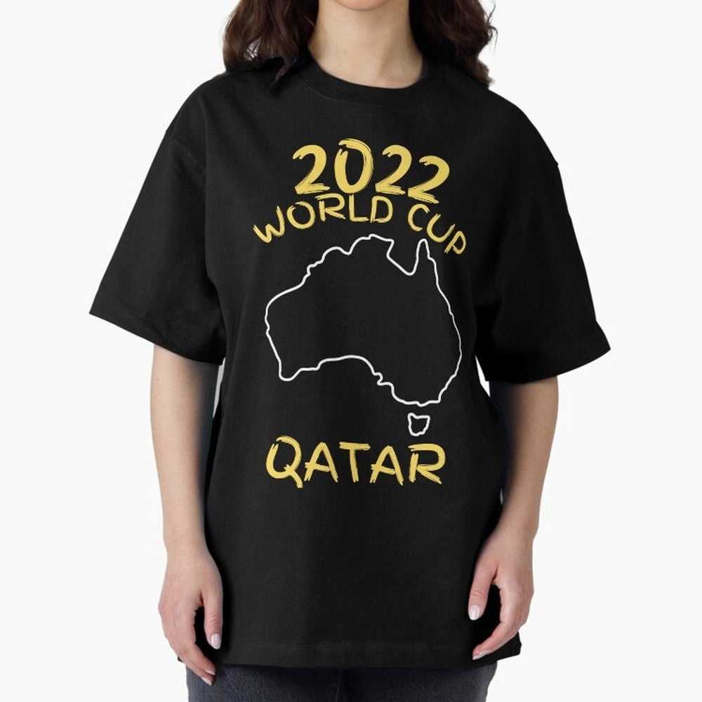 Socceroos World Cup 2022 Qatar Oversized T-Shirt Bring Match Day Fire to the FIFA World Cup 2026 USA Canada Mexico Journey through Haaland and Mbappe Highlights, Germany Pride, Football History, Final Match Energy, Crowd Noise and Once in a