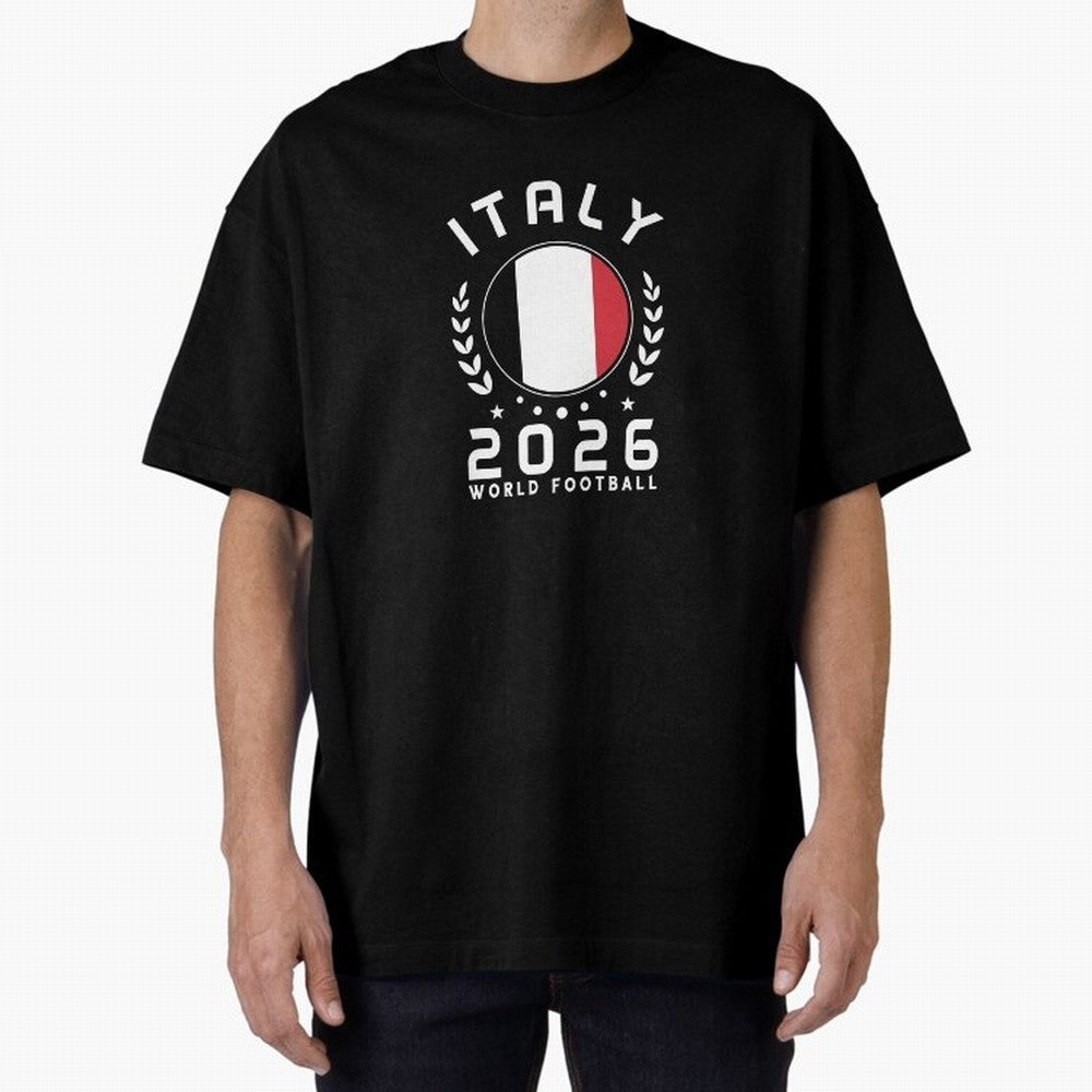 World Cup 2026 Italy Football Fan Italian Supporter T-Shirt_88563599 Oversized T-Shirt Bring Champion Energy into Global Football Passion for FIFA World Cup 2026 USA Canada Mexico, Made for Haaland and Mbappe, England, Stadium Memories, Football