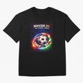 North America Soccer 2026 Shirt, Soccer 26 USA Canada Mexico Fan Tee, United 2026 Soccer Graphic Oversized T-Shirt Bring International Match Energy to FIFA World Cup 2026 Driven by Messi, CR7 and Mbappe, Argentina Energy, Goal Celebration Energy,