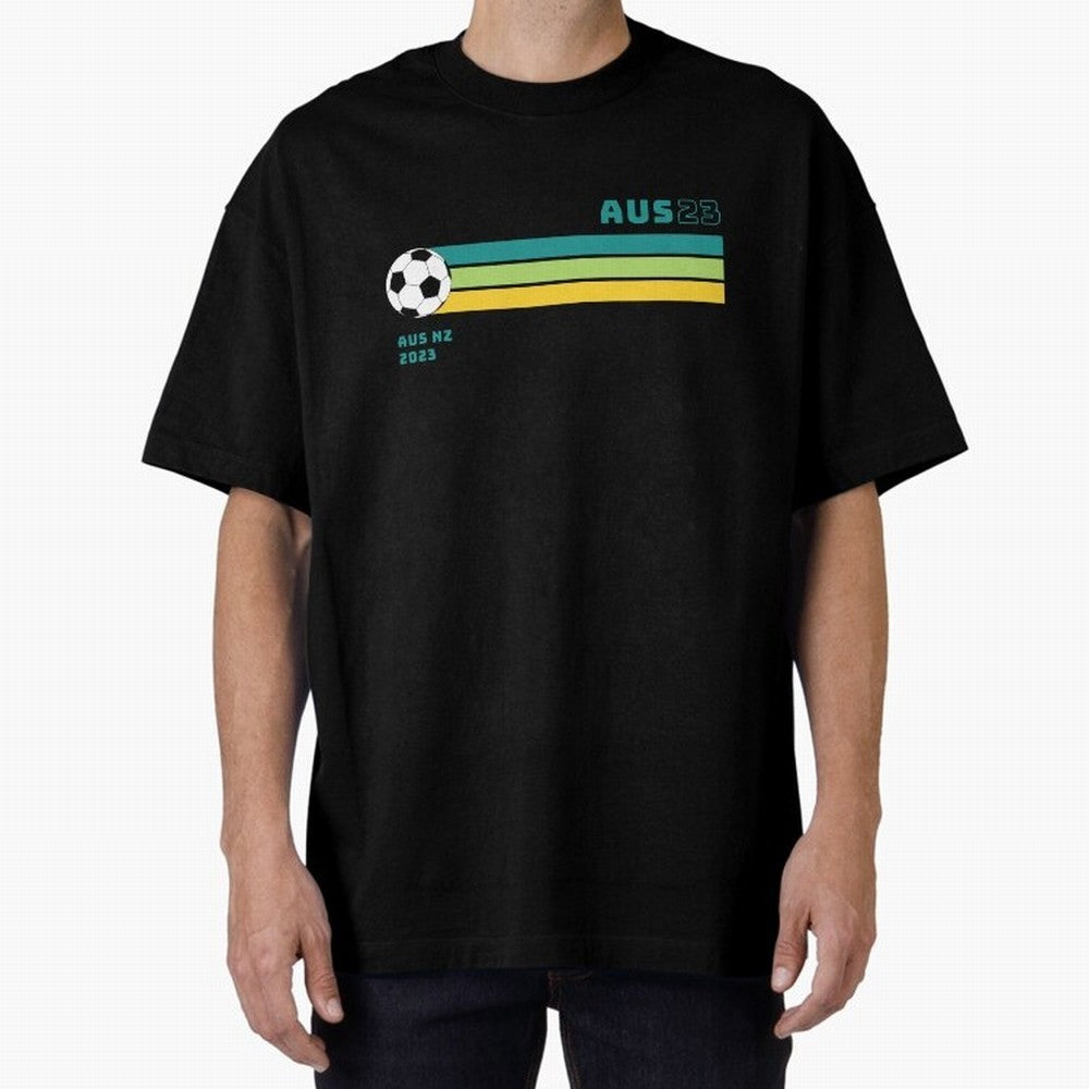 Australian Womens World Cup 2023 Oversized T-Shirt Mark FIFA World Cup 2026 Inspired by Mbappe, Germany Energy, Sports Nostalgia, International Competition, Famous Players and Unforgettable Victories; Perfect for Supporters Who Want Bold Football