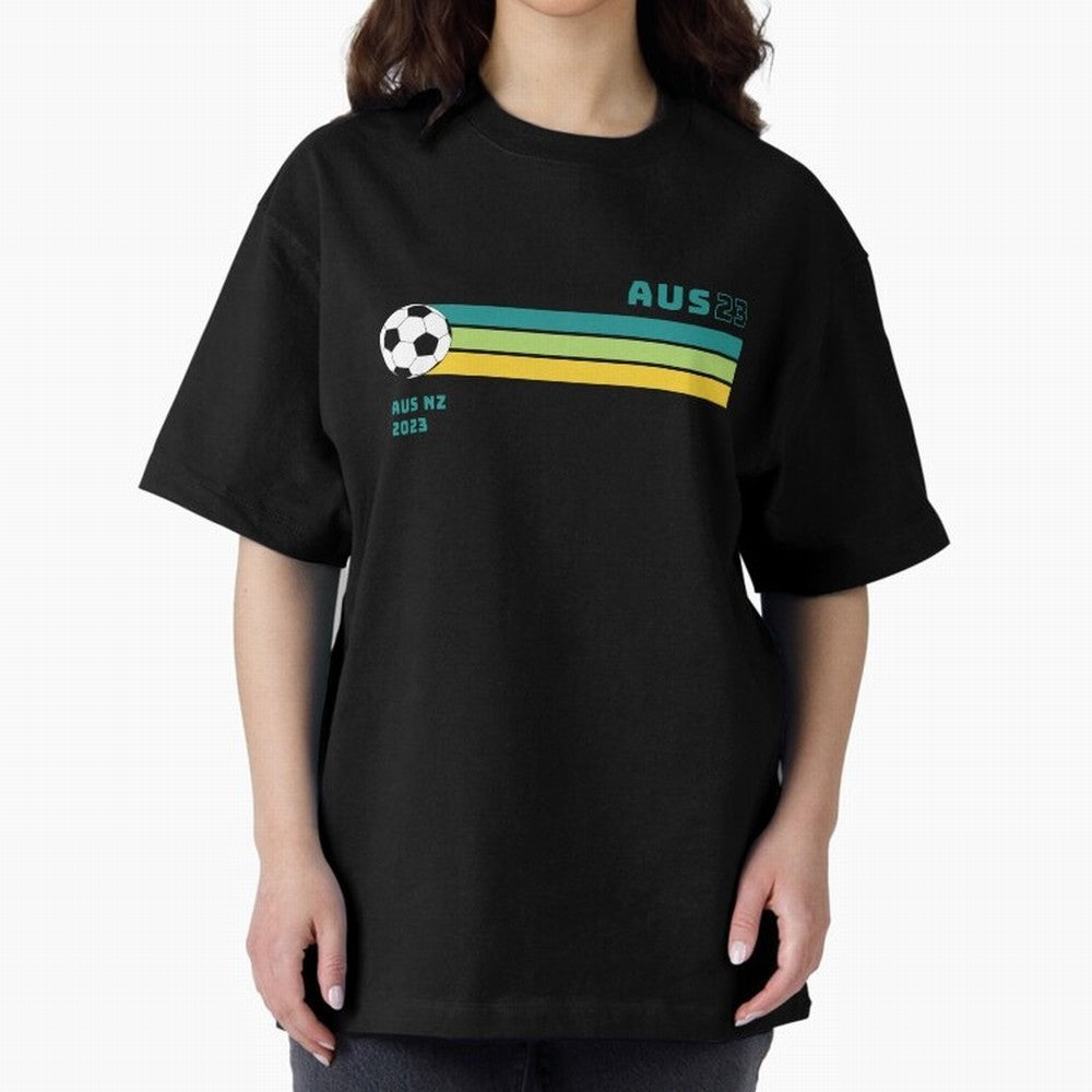 Australian Womens World Cup 2023 Oversized T-Shirt Mark FIFA World Cup 2026 Inspired by Mbappe, Germany Energy, Sports Nostalgia, International Competition, Famous Players and Unforgettable Victories; Perfect for Supporters Who Want Bold Football