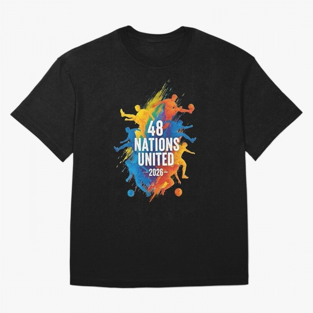 The Unity of World Football Oversized T-Shirt Live for the Drama of Match Day Hype around FIFA World Cup 2026, Messi, Netherlands, Sports Nostalgia, International Competition, Famous Players and Unforgettable Victories; Ideal for Fans Who Follow