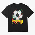 FOOTBALL 2024 Oversized T-Shirt Show Your Love for the FIFA World Cup 2026 USA Canada Mexico Journey through Messi and Cristiano Ronaldo Highlights, England, France and Netherlands Pride, Tournament Hype, Historic Matchups, Family Viewing Parties