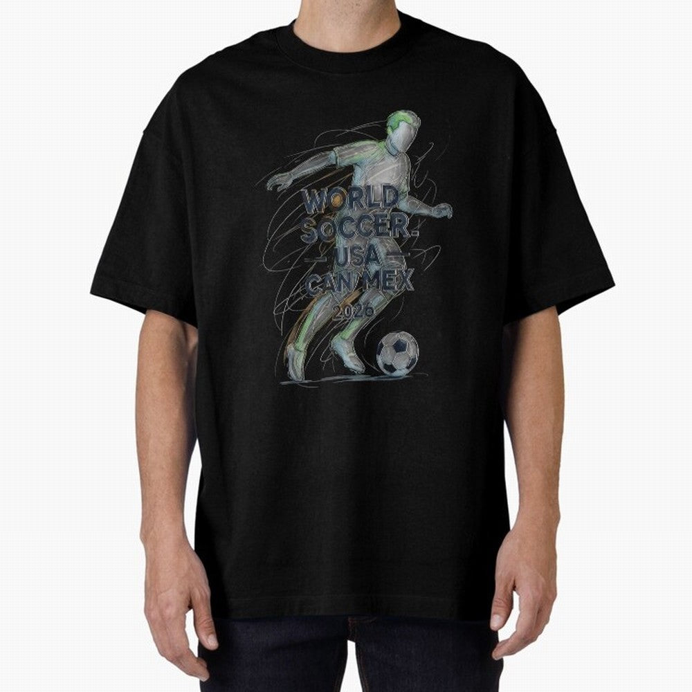 Triumphant Kick 2026 Oversized T-Shirt Make Every Kick Count in FIFA World Cup 2026 Made for Haaland, France Energy, Classic Soccer Heritage, Championship Pressure, Fan Loyalty and International Pride; Ideal for Passionate Fans Who Love Underdog