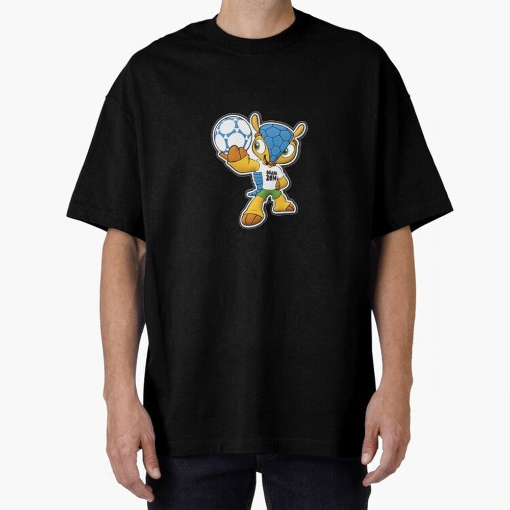Brazil 14 Oversized T-Shirt Capture Stadium Memories from FIFA World Cup 2026 Featuring Mbappe, Germany Energy, Stadium Chants, National Pride, Trophy Dreams and Unforgettable Football Memories; Perfect for Supporters Who Want Bold Football Energy,