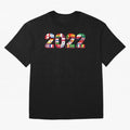 Flags of the 32 Teams that Played in Qatar in 2022 for Football Fans Oversized T-Shirt Bring Bold Fan Energy to FIFA World Cup 2026 USA Canada Mexico Spirit, Driven by Netherlands, CR7 and Messi, Football Passion, Legendary Performances, Festival