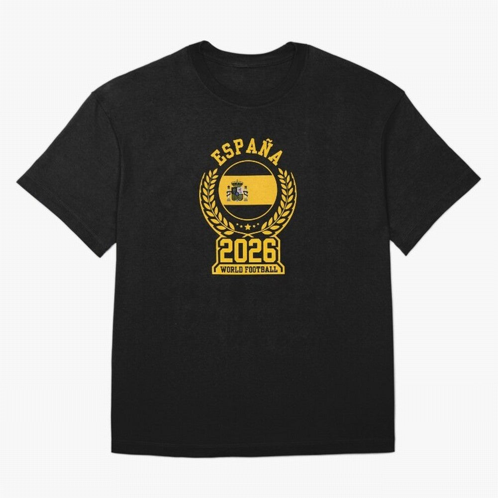 Spain World Football 2026 T-Shirt_87604013 Oversized T-Shirt Celebrate the Biggest Stage of the FIFA World Cup 2026 Journey through Haaland and Mbappe Highlights, Portugal Pride, Goal Celebration Energy, Supporter Heritage, Football Icons and
