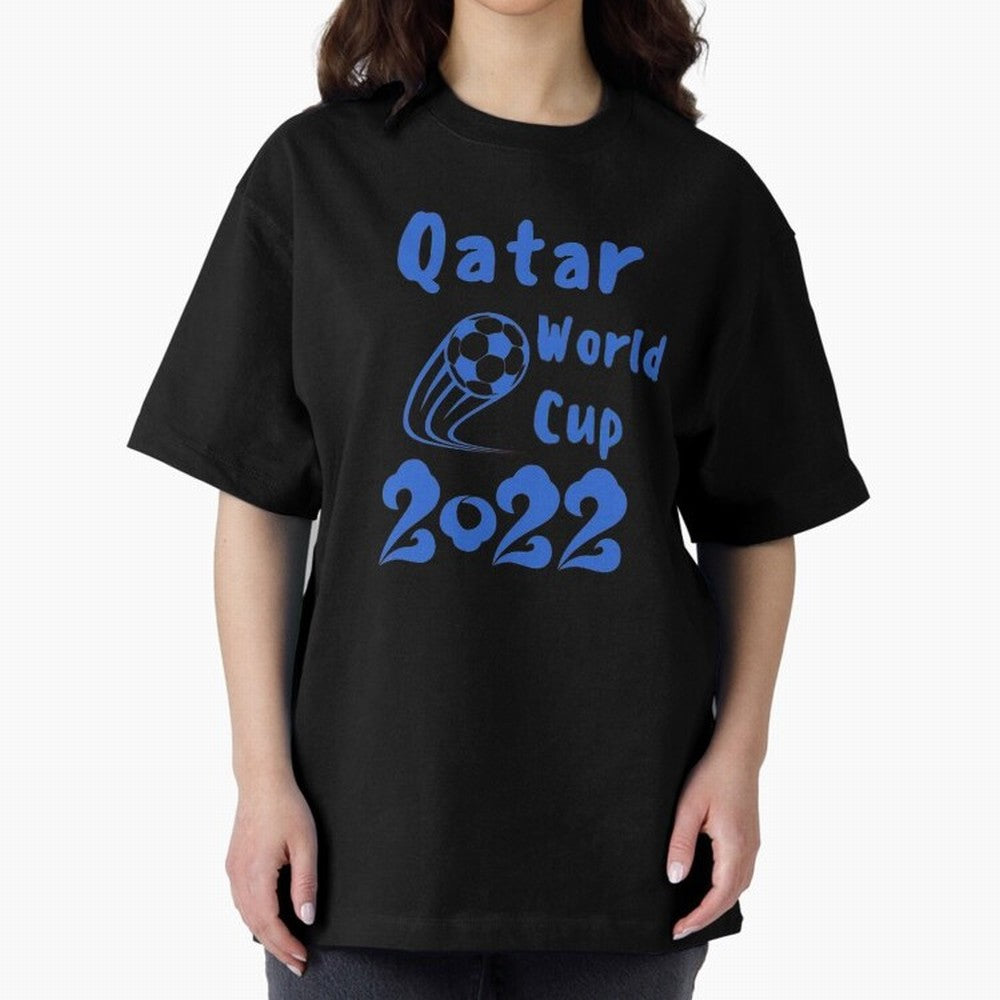 qatar world cup 2022 Oversized T-Shirt Share the FIFA World Cup 2026 Journey through CR7 and Messi Highlights, Brazil, Portugal and Argentina Pride, Fan Favorite Moments, National Team Passion, Big Match Drama and Soccer History; Ideal for Fans Who
