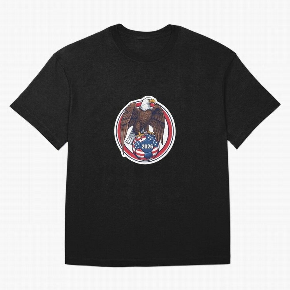 Usa Eagle Soccer 2026 American Pride Football Oversized T-Shirt Keep the Match Day Mood of Match Day Hype around FIFA World Cup 2026 Group Stage, Haaland, Portugal, Spain and Germany, Fan Favorite Moments, National Team Passion, Big Match Drama and